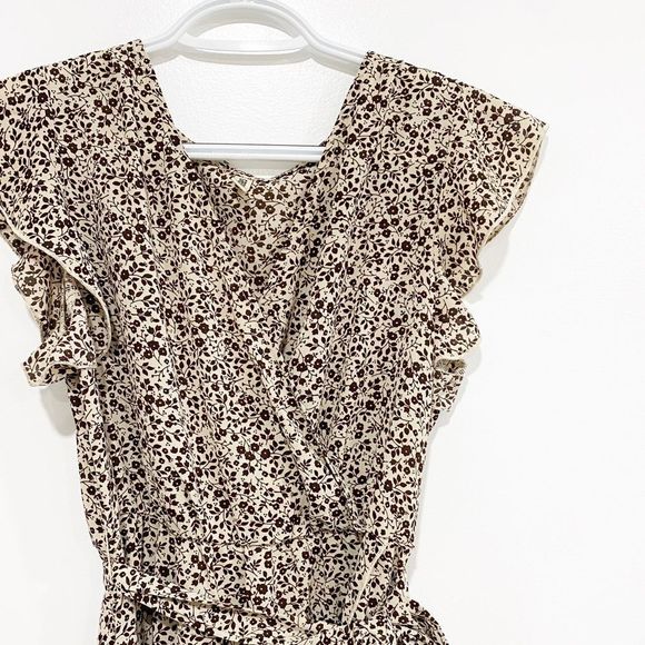 Amazon brown floral midi dress - Picture 3 of 4